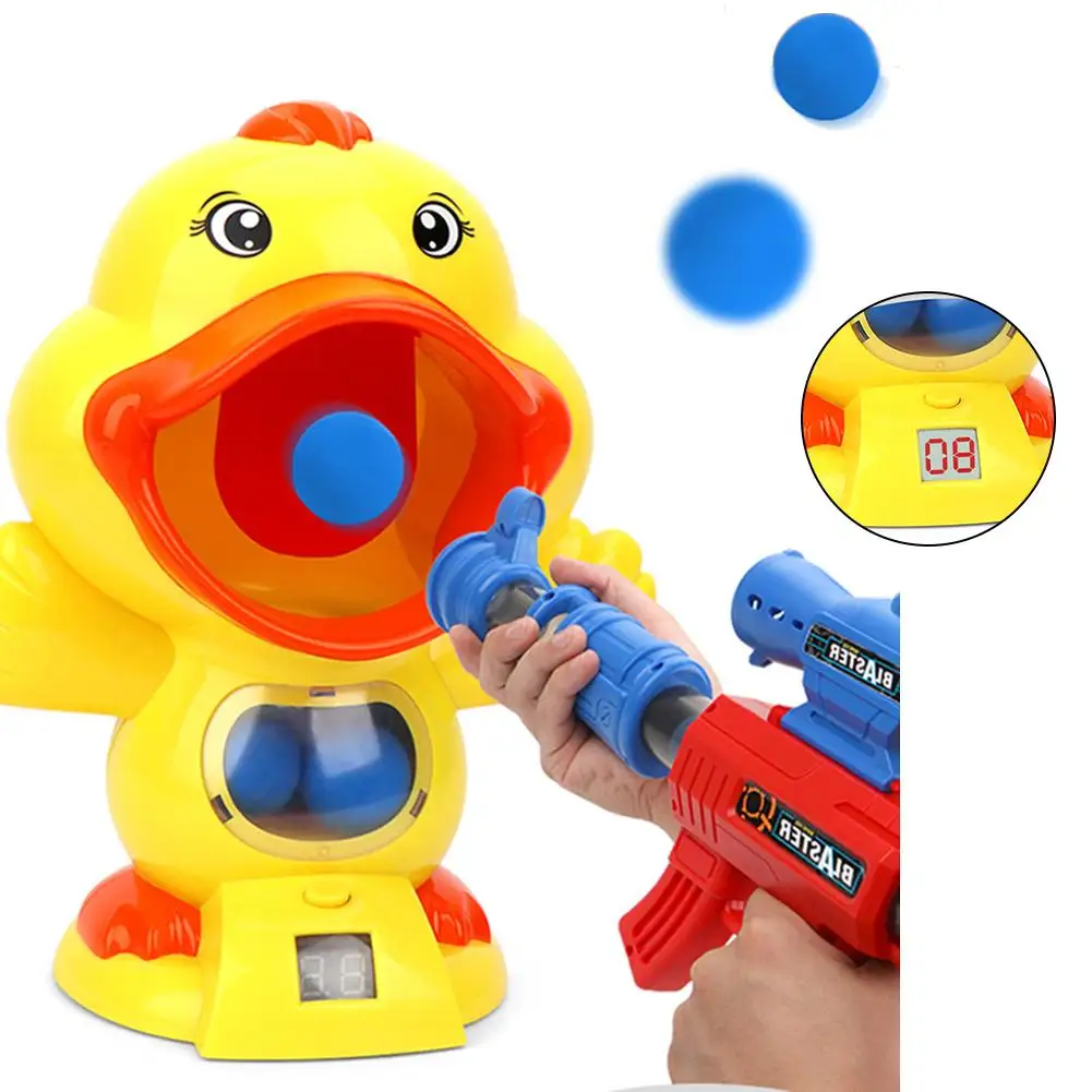 

Interesting Soft Bullet Gun Score Target Duck Kids Shooting Toys Shooter Foam Ball Battle Educational Air Power Popper Gift