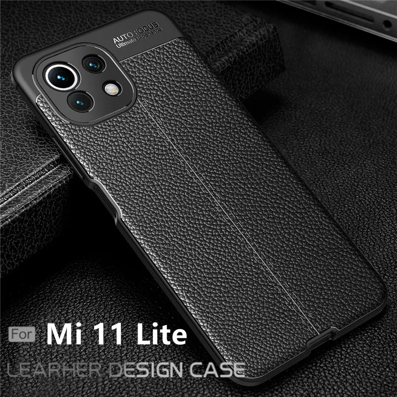 

For Cover Xiaomi Mi 11 Lite 5G NE Case For Mi 11 Lite 5G NE Capas Shockproof Bumper Soft TPU Leather For Mi 11 Lite 5G NE Cover