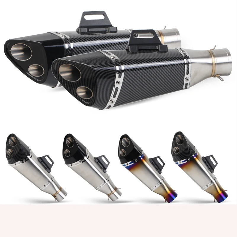 

Для YAMAHA FZ1 R6 R15 R3 ZX6R ZX10 Z900 1000 CBR1000 GSXR1000 Универсальный 51 мм глушитель выхлопной трубы мотоцикла спортивный мотоцикл