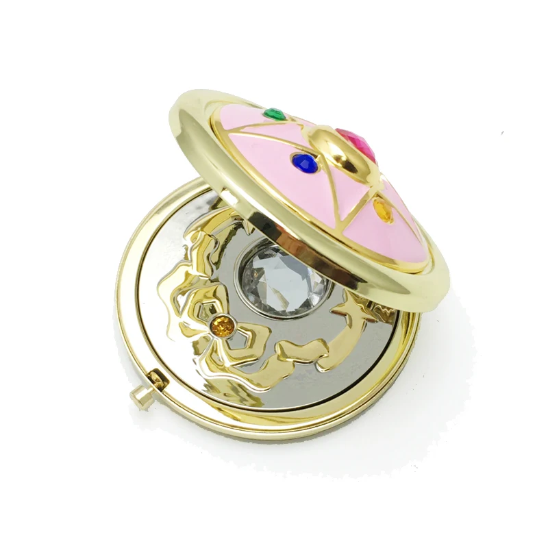 

Amine Sailor Moon Moonlight Memory Series Japanese Girl Crystal Star Zecter Cosmetic Makeup Folded Mirror Case Box Xmas Gifts