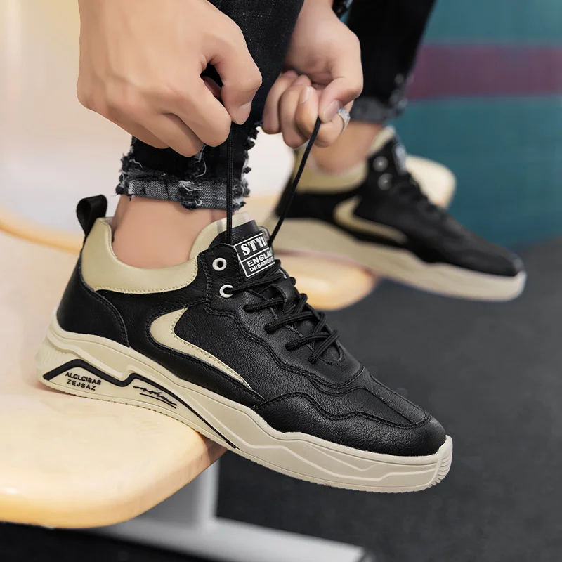 SALUDAS Men Sneakers Men Casual Shoes Fashion Pure Color Lightweight Walking Flats Soft Breathable Brand Men Running Shoes