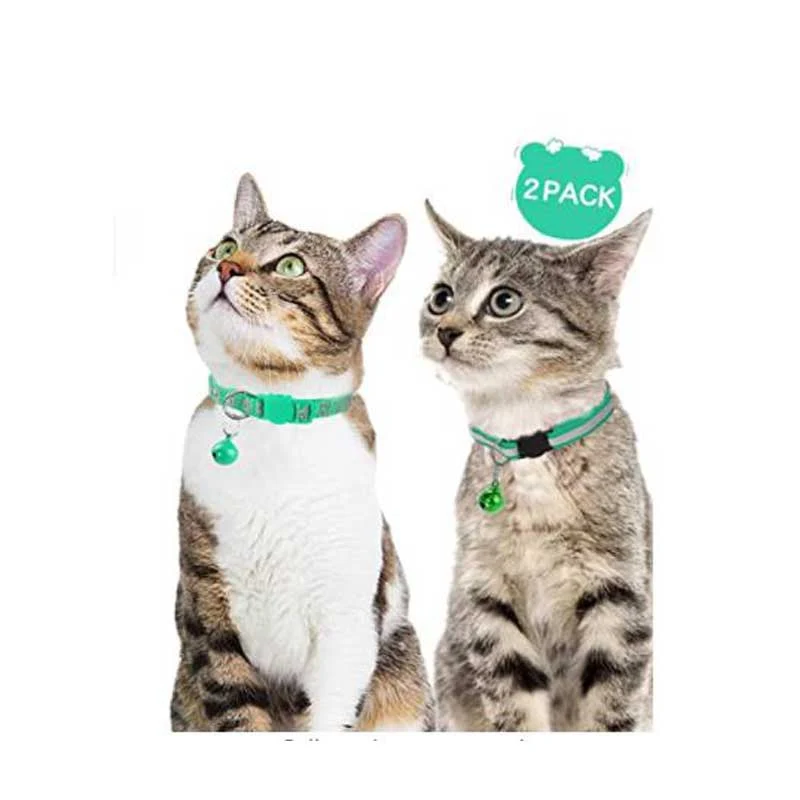 2 шт. светящийся Светоотражающий ошейник для домашних животных Gatos Antiahogo Collares De Gato
