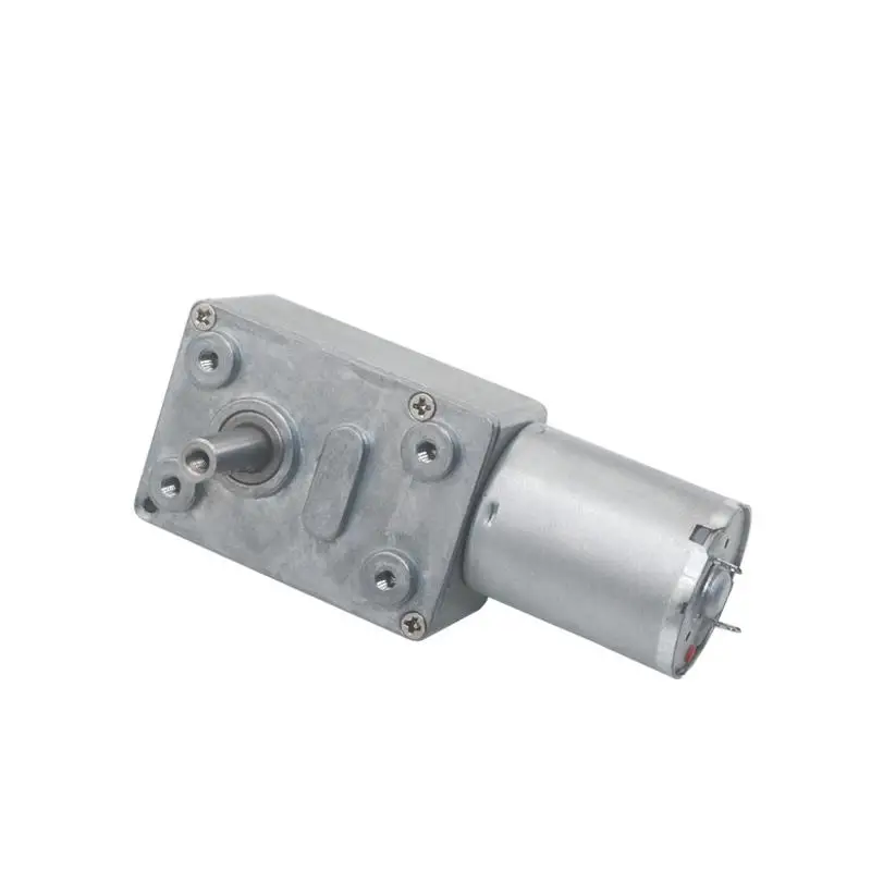 

6V 24V Worm Gear Motor 12V Reducer 6-210RPM DC High Torque Electric Motor Metal Gear Reverse Self Lock For Automation Equipment