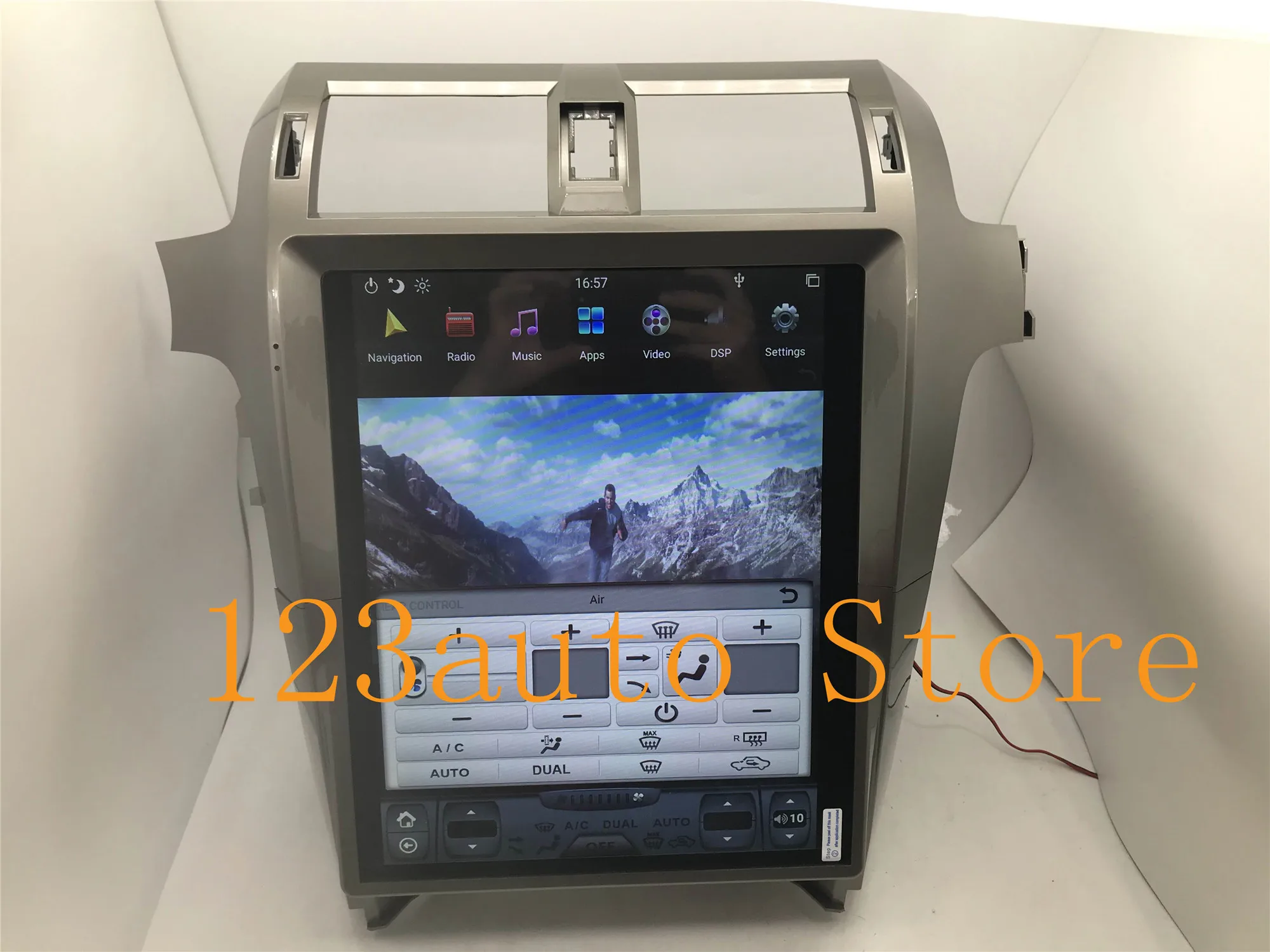 Автомобильный DVD проигрыватель 15 дюймов с вертикальным экраном в стиле Тесла Android