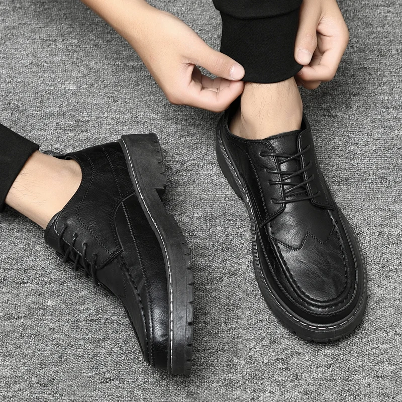 

2021 New Men's Shoes Spring and Autumn New Korean Fashion Casual Shoes Versatile Workwear Men's Casual Shoes Breathable