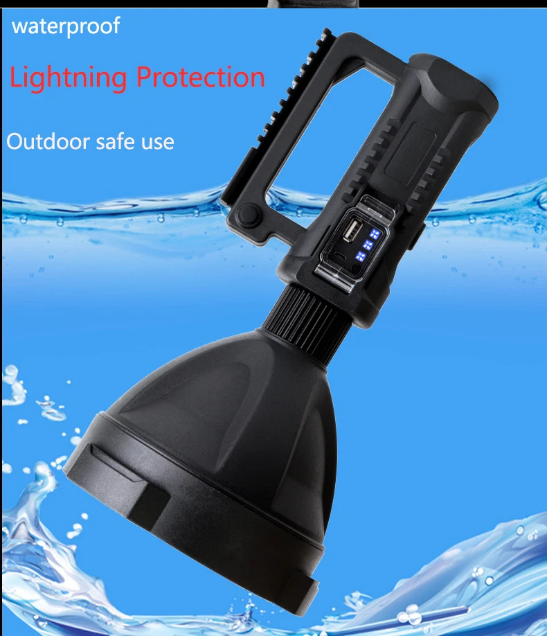 Портативный фонарик XHP70.2 мощсветодиодный светодиодная лампа водонепроницаемый