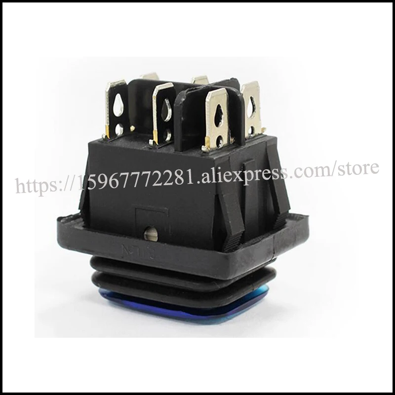 

30*22mm 30A/250V Heavy Duty 6 pin DPDT IP67 Waterproof T85 ON-OFF-ON Auto Boat Marine Toggle Rocker Switch with LED 12V 220V