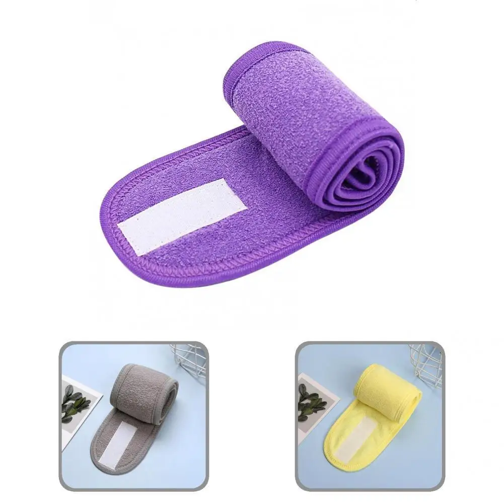 

Soft Useful Women Men Sweatband Fabric Headband Solid Color for Unisex