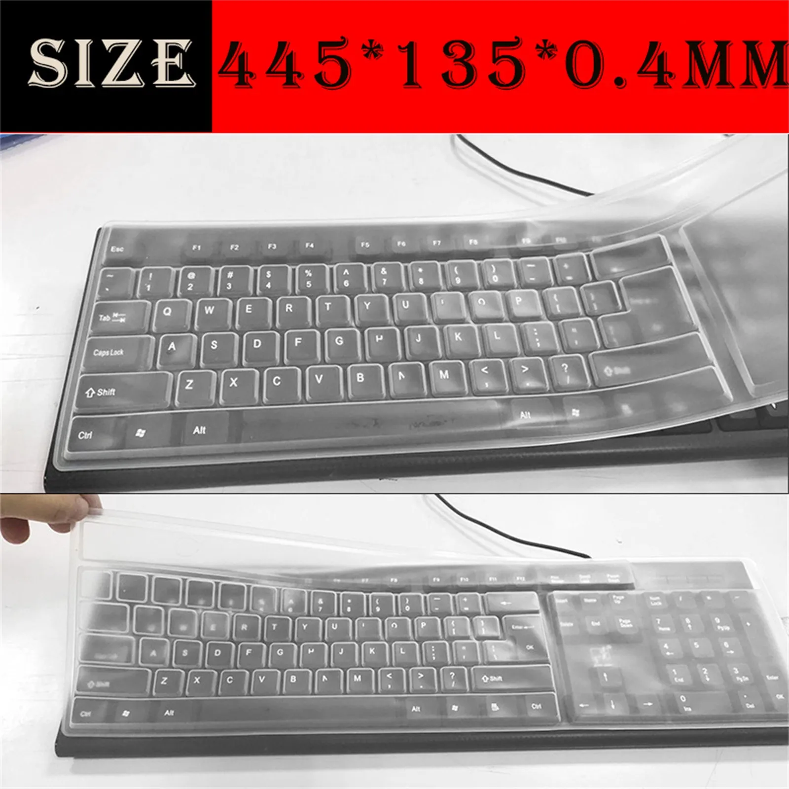 

Silicone Keyboard Cover Skin For MacBook Pro 17-inch 108 Keys Keyboard Protector Ergonomic Anti-skidding Design Waterproof #BL5