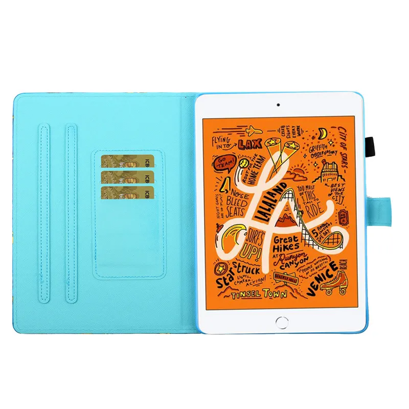 Чехол для iPad Mini 4 с милой пандой совой кошкой кожаным бумажником и подставкой