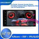 Sinosmart для GPS навигации радио Toyota FJ cruiser Fortuner Hilux 4runner встроенный DSP 8 ядерный процессор поддержка 4G LTE