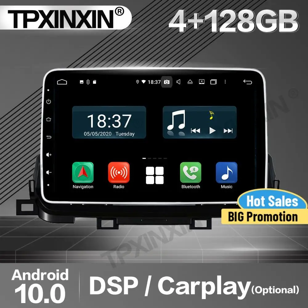 

Автомагнитола 2 Din, 128G, Carplay, стерео приемник, Android 10, для Kia Sportage 2018, IPS, GPS-навигатор, проигрыватель, аудиомагнитофон, головное устройство