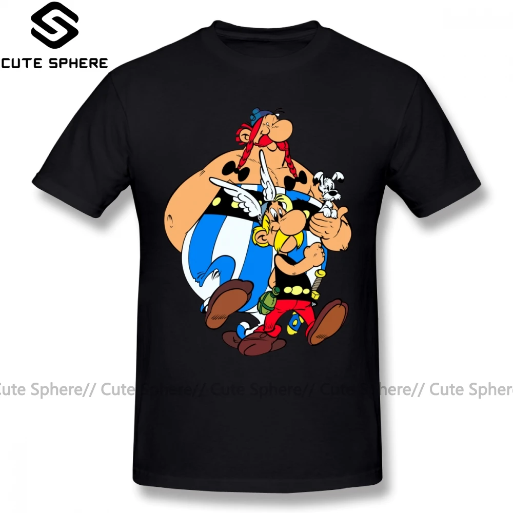 Астерикс футболка звездочку и футболки Обеликс уличная короткий рукав Футболка