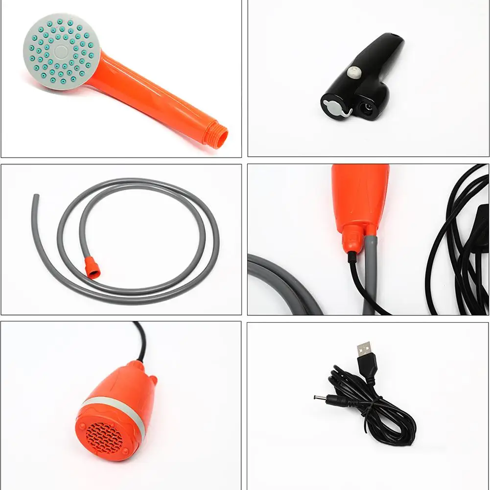 

Portable Car Washer Camping Shower Car Shower Washer Set Electric Pump For Garden Outdoor Camping Travel Pet Dog Car Washer