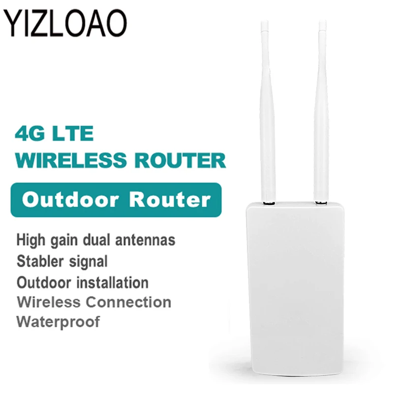 Wi Fi роутер YIZLOAO водонепроницаемый 150 Мбит/с CAT4 сим карта 3G/4G|Беспроводные роутеры| |