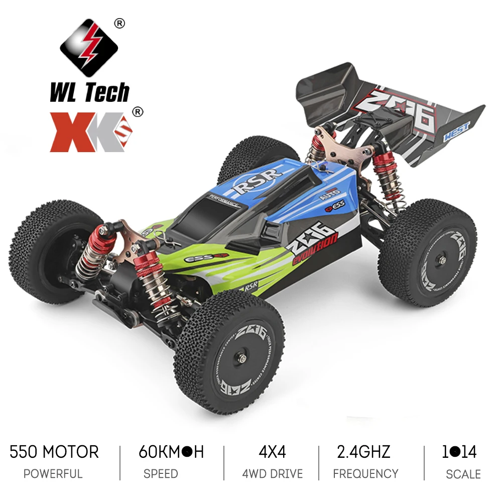 

Original Wltoys XKS 144001 RC Car 60km/h High Speed 1/14 2.4GHz RC Buggy 4WD Racing Off-Road Drift Car RTR Toys Gift Kid Adults