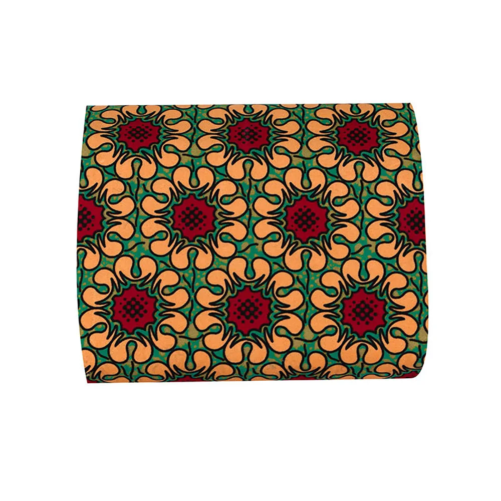 1 ярд цветочный узор Африканский воск 100% полиэстер восковая ткань оптовая