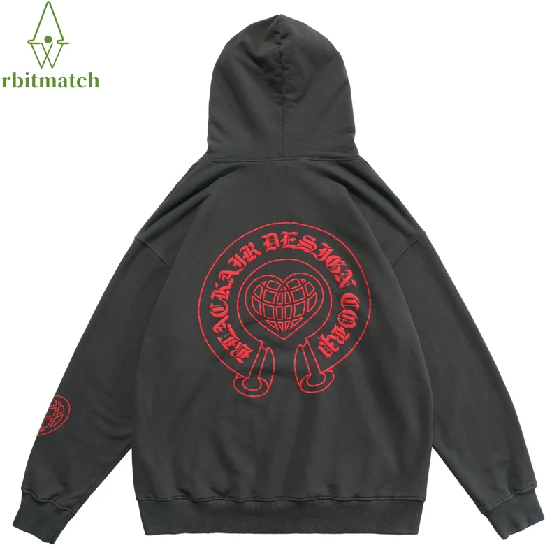 

Autumn Mens Hoodie Hip Hop Streetwear Harajuku Pullover Funny Heart Foam Print Hoodie Pocket Cotton Pullover Hooded Sweatshirt