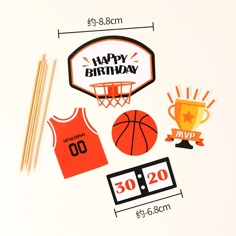 Баскетбольные топперы для торта мальчиков и девочек спортивная игра баскетбола