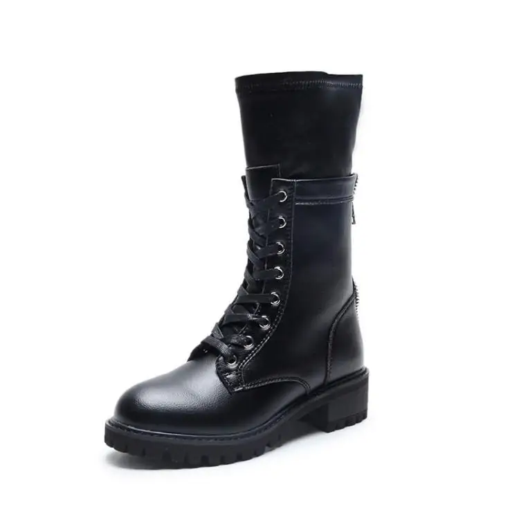 Женские зимние теплые ботинки Ботинки Martin женская обувь из спилка на молнии