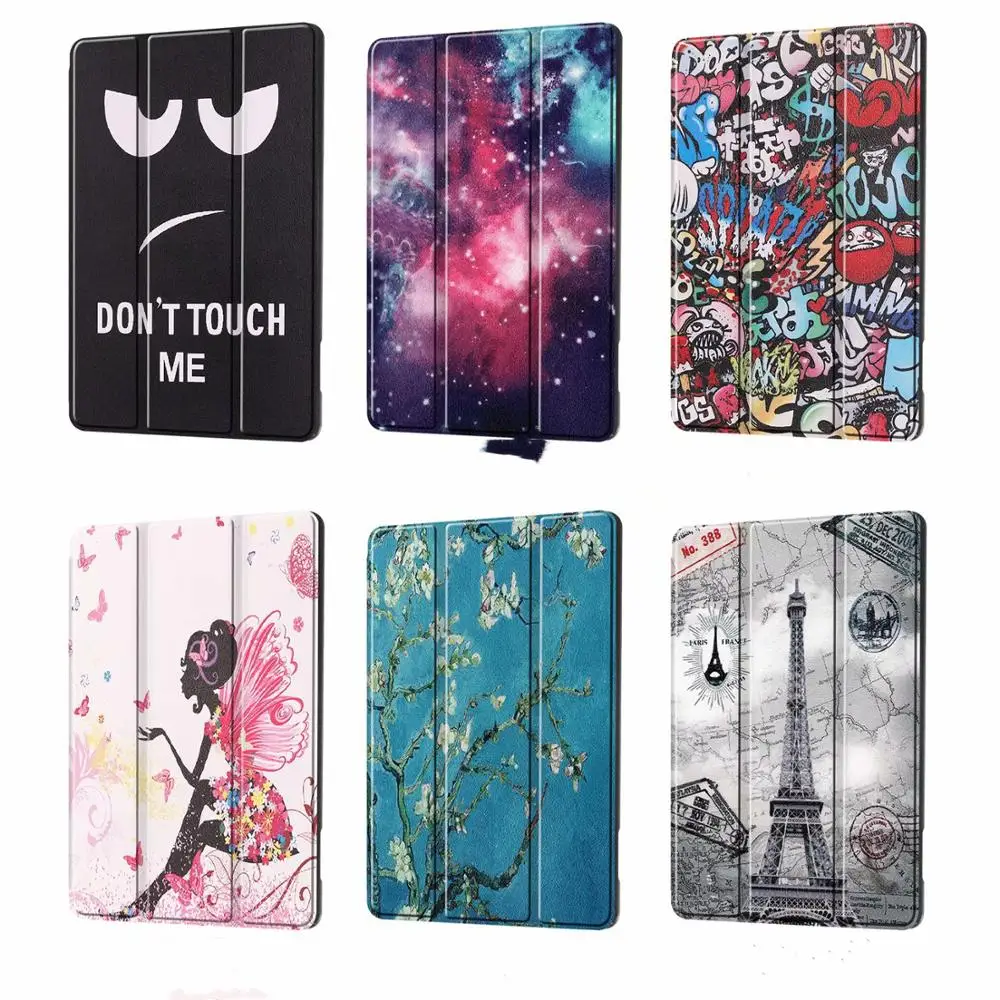 Детский разноцветный чехол из искусственной кожи с рисунком для Samsung Galaxy Tab S6 Lite