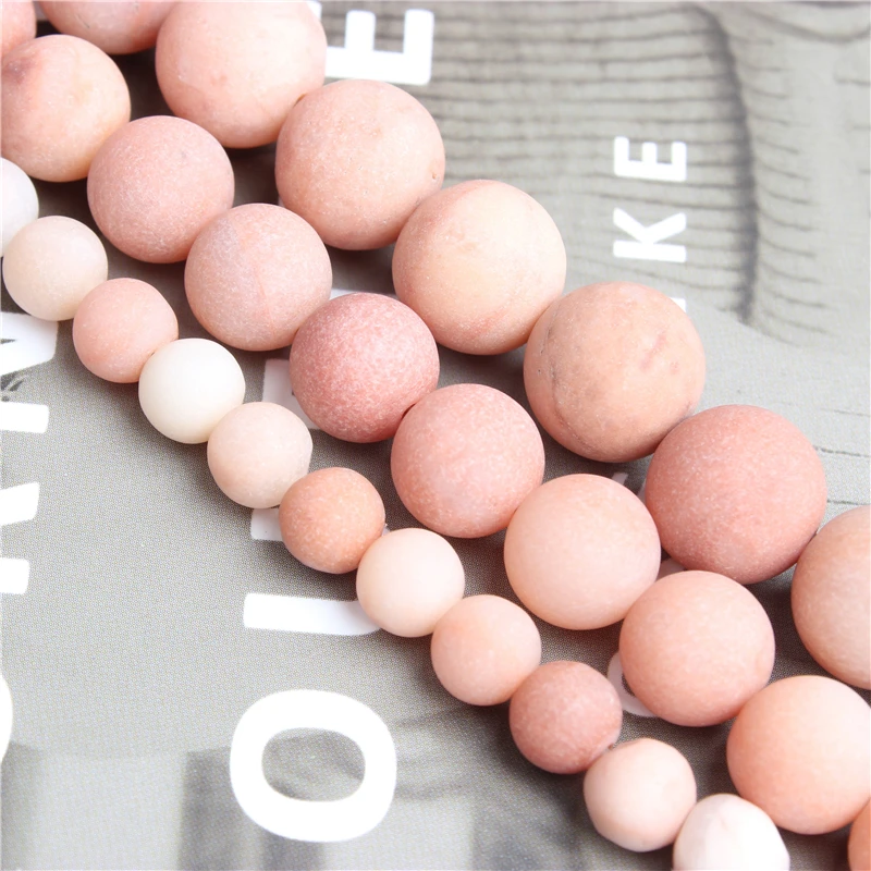 Linxiang натуральные ювелирные изделия розовые бриллианты бусины россыпью 4/6/8/10 мм