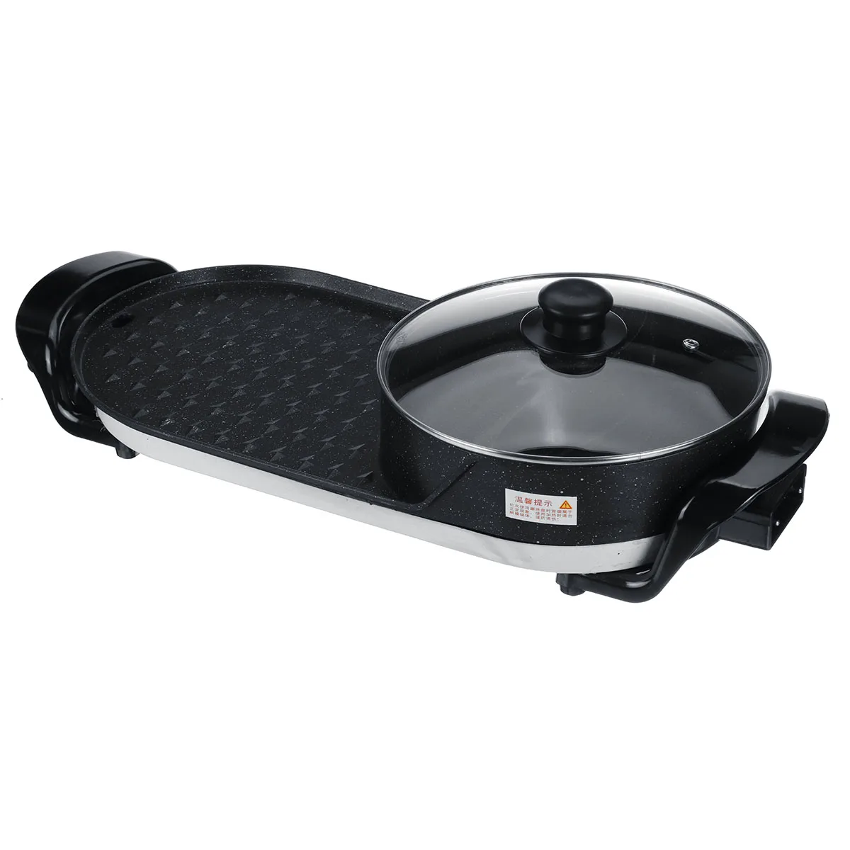 2 в 1 750W электрический горячий горшок печь бездымного барбекю машина для дома с