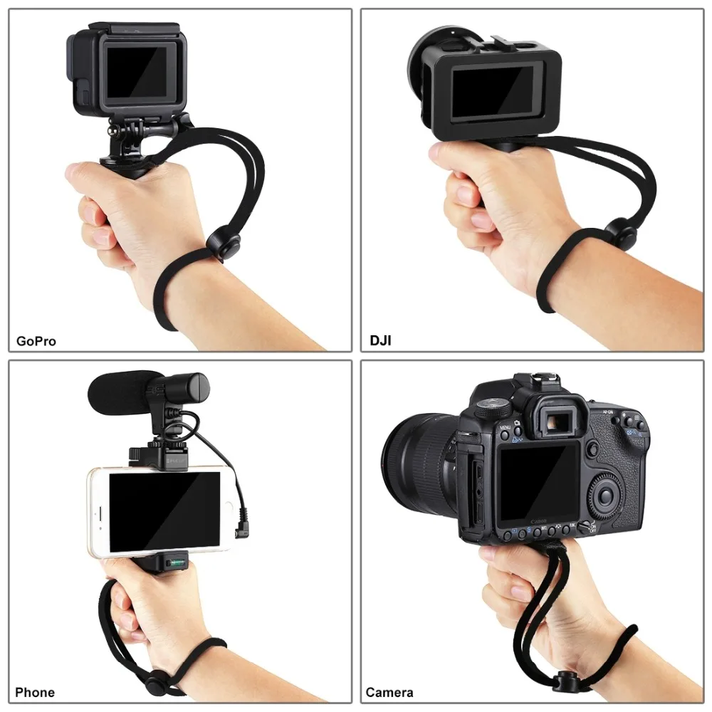 F-Mount смартфон ручка Риг с ремешком на запястье адаптер для крепления штатива и