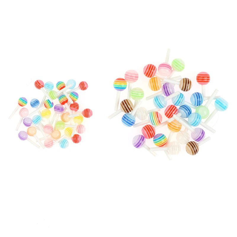 

Аксессуары для ногтей 3D 4 мм 6 мм для творчества, очаровательные 30 шт. микс цветов, милые леденцы, конфеты, миниатюрные украшения для ногтевог...