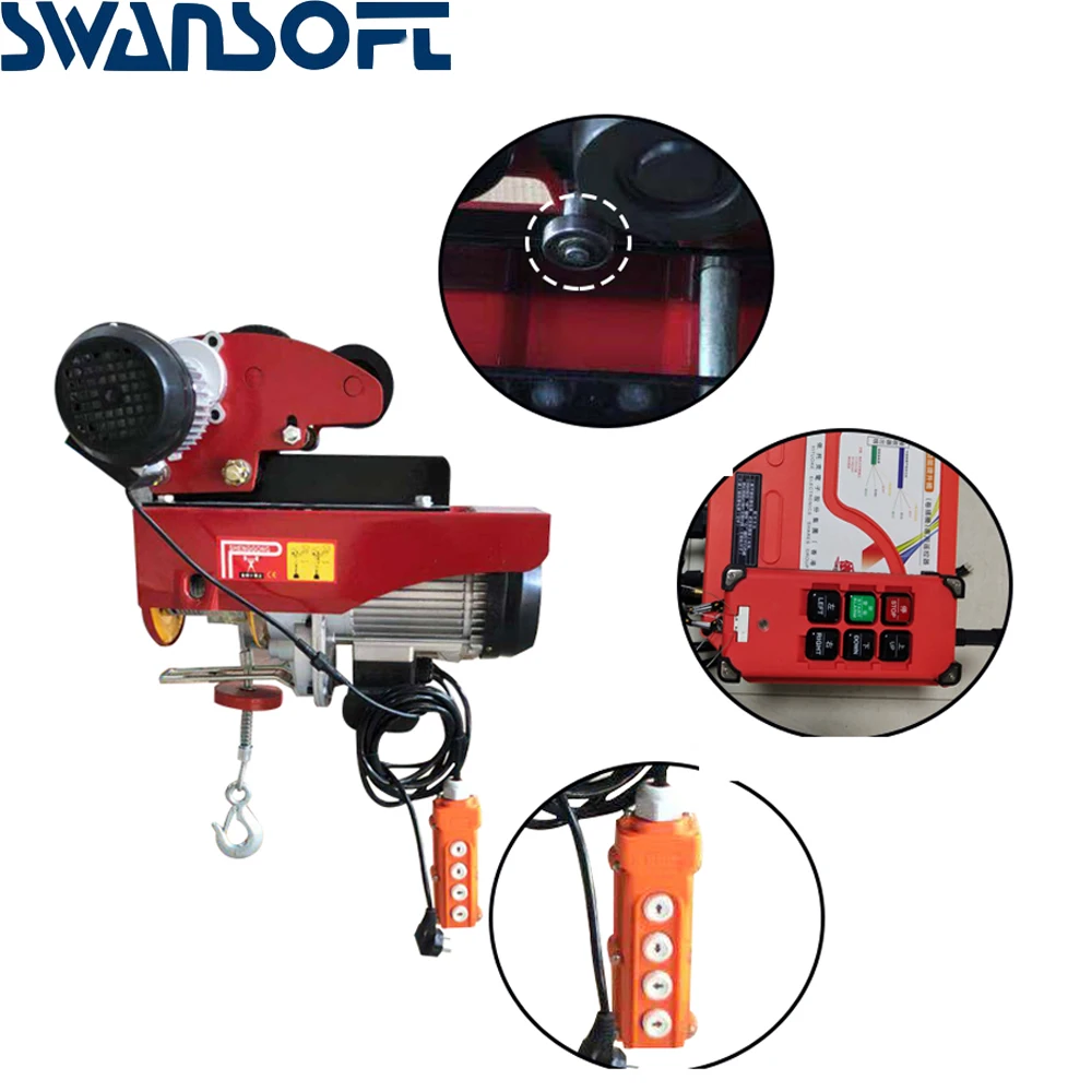 Крытый и открытый бытовой 220v Мини подъемный кран машина мини электрическая