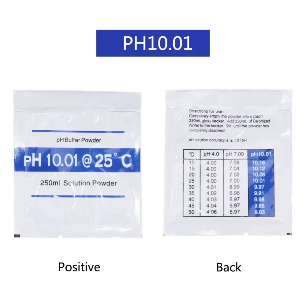 Yieryi PH буфера Порошковая мера калибровочное решение PH4.01 6,86 9,18 7,00 10,01 Калибровочная точка для PH тестового метра