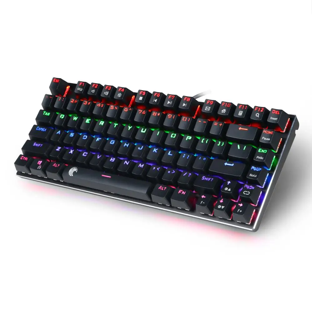 Z88 TKL механическая клавиатура линейный красный выключатель светодиодный Радуга