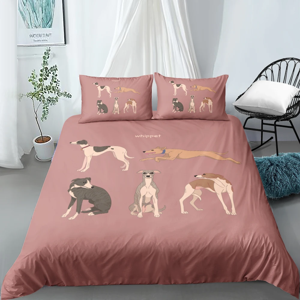 

3D Cartoon Dog Duvet Cover Set Animal Pet Bedding Set Twin Full Double Queen King Sizes Soft Bed Linen Pillow Shams For Kids