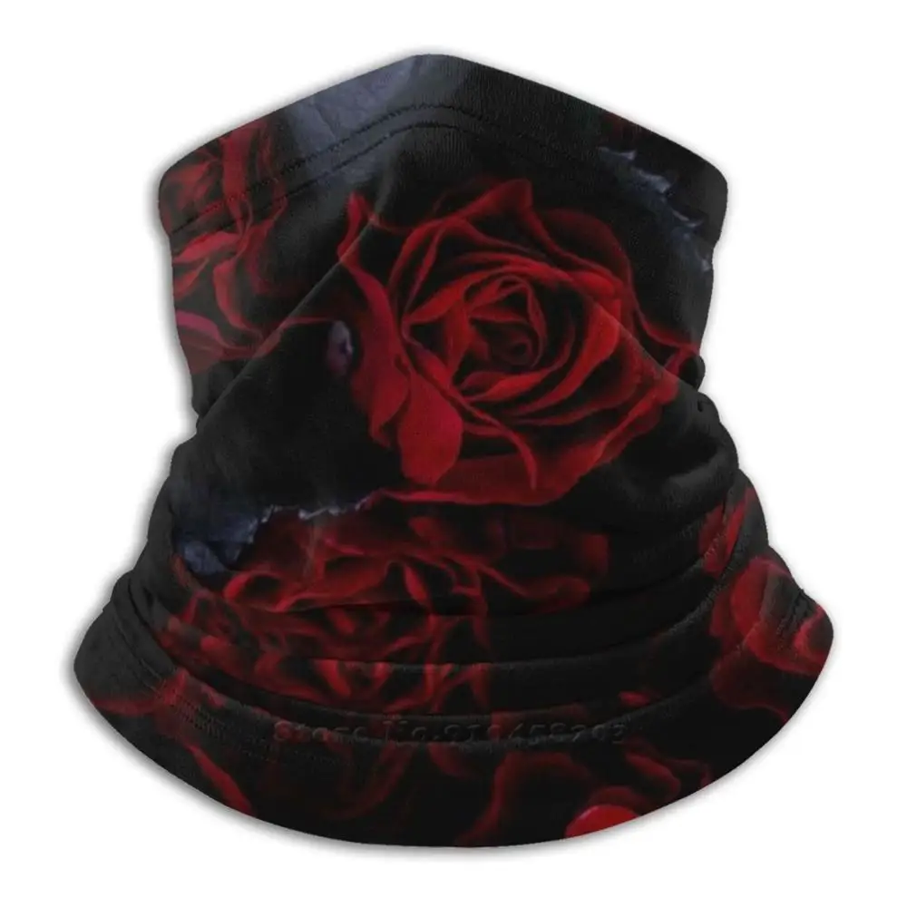 Головной убор для езды на велосипеде моющийся шарф маска лица с красными цветами