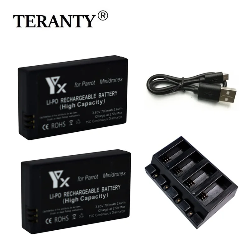 

700mah toys Battery +charger For Parrot Mambo Mini Drone Jumping Rolling Spider RC battery for Drone toy car 3.85V Accessories