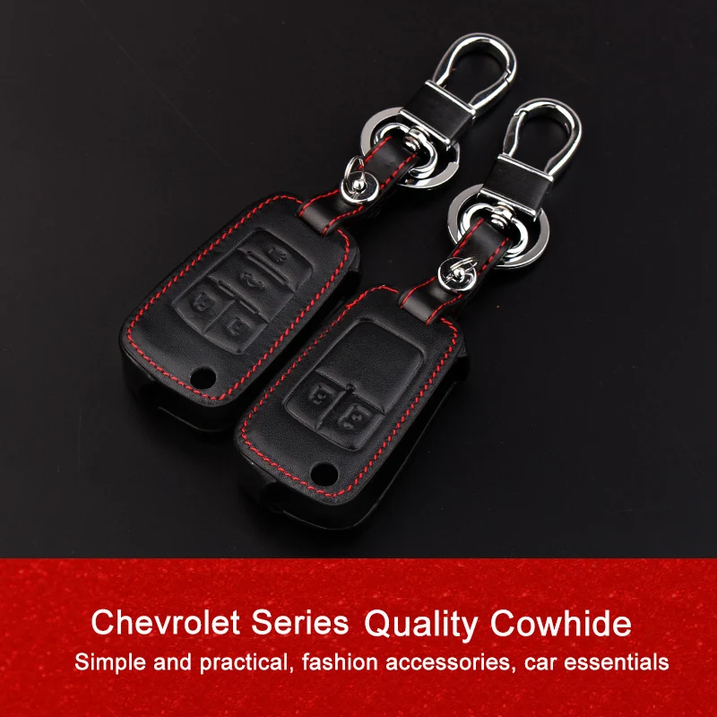 ANZULWANG автомобильный чехол для ключей Chevrolet Traxes CRUZE AVEO Malibu кожаный защитный 2/3/4