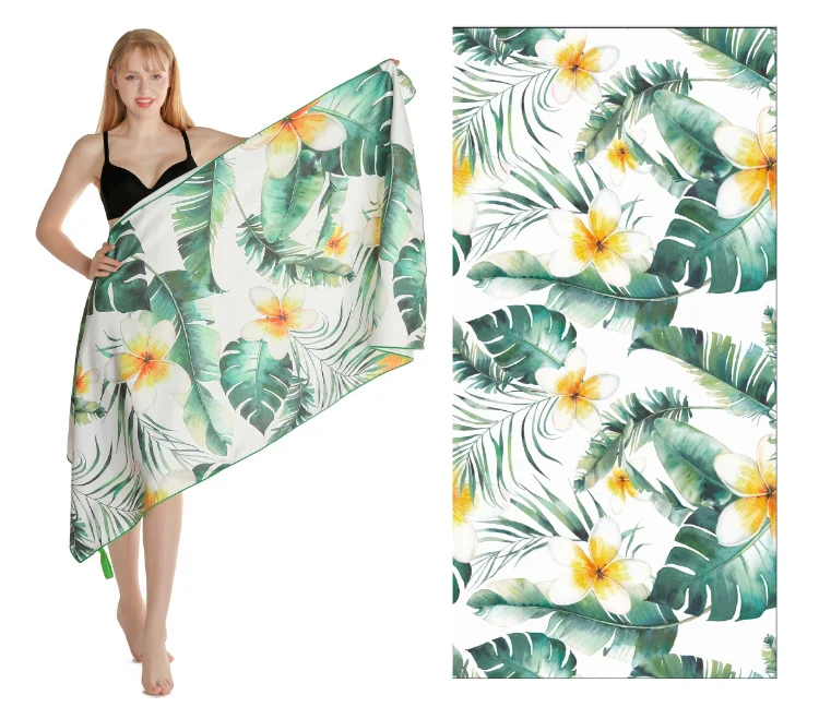 

Beach towel bath towel double side velvet quick drying exercise fitness swimming water absorption microfiber fiber fashion