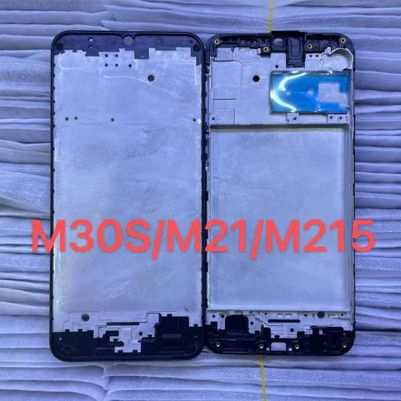 

Передняя средняя рамка для Samsung Galaxy M21 M215 M30S, панель корпуса, поддержка ЖК-дисплея, лицевая панель, замена, запасные части для ремонта