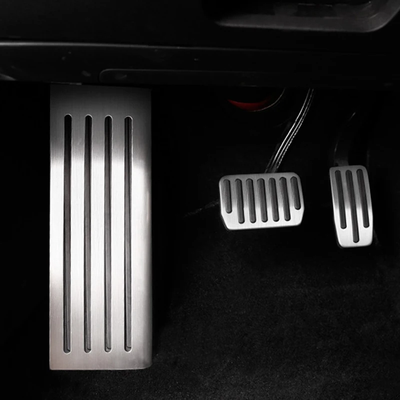 

Ножная педаль из алюминиевого сплава для Tesla Model 3 Y 2021, подставка для педали газа акселератора, топливного тормоза, коврики, аксессуары для стайлинга автомобиля