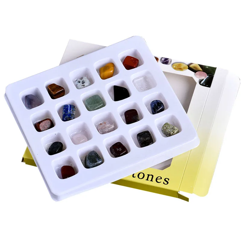 Натуральная Подарочная коробка для очистки минералов 20 в 1 украшения ручной