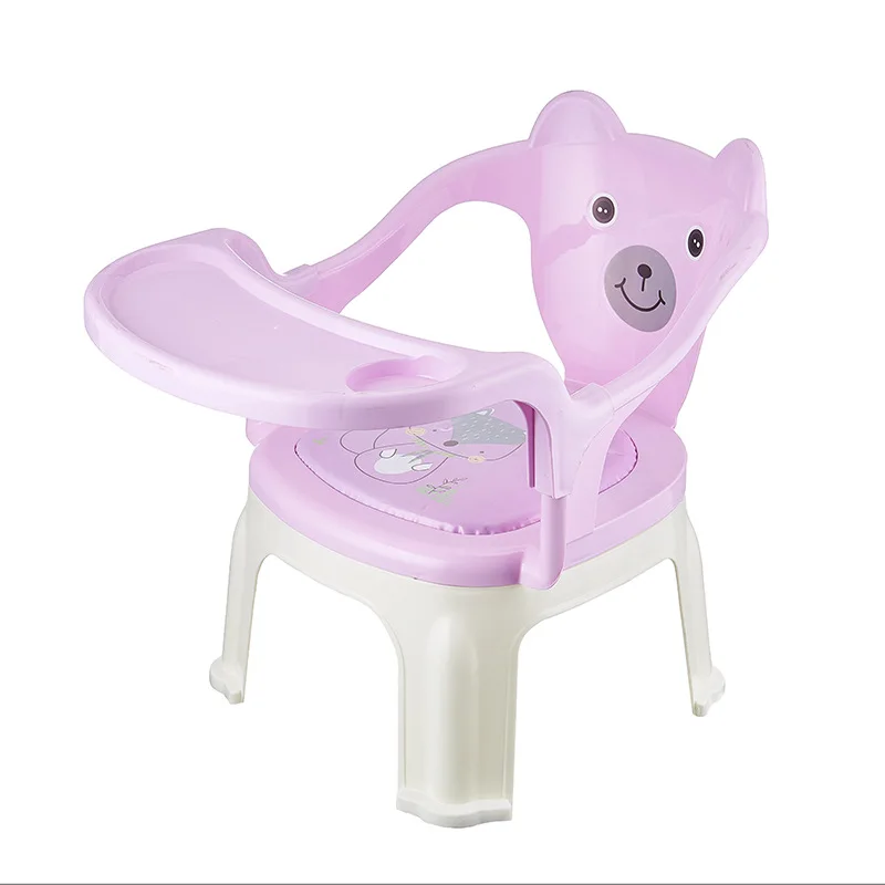 Безопасная портативная нескользящая мультяшная спинка пластиковое детское