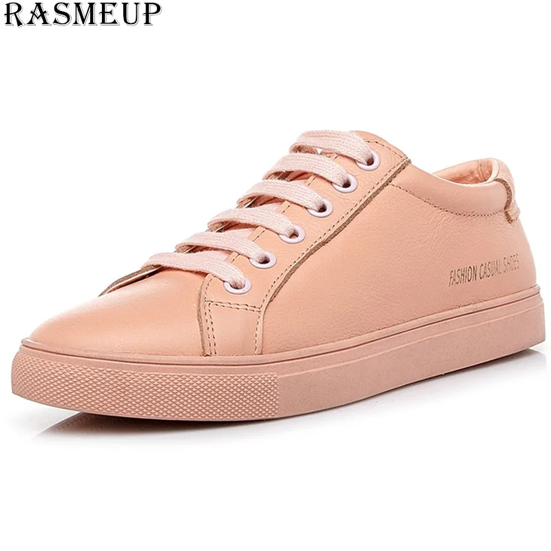 RASMEUP натуральная кожа женская обувь на плоской подошве женские мягкие дышащие
