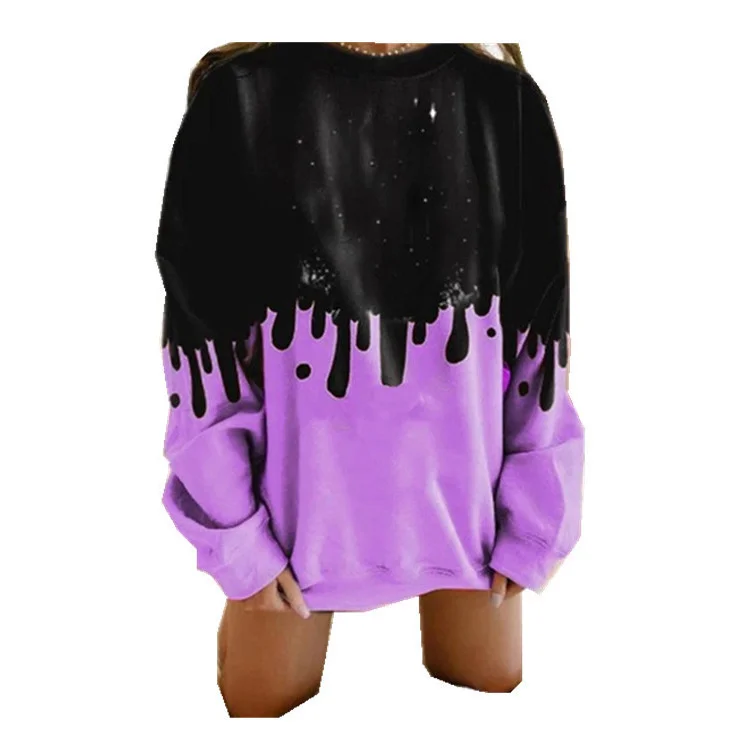 Новая женская спортивная рубашка модный Повседневный хлопковый пуловер