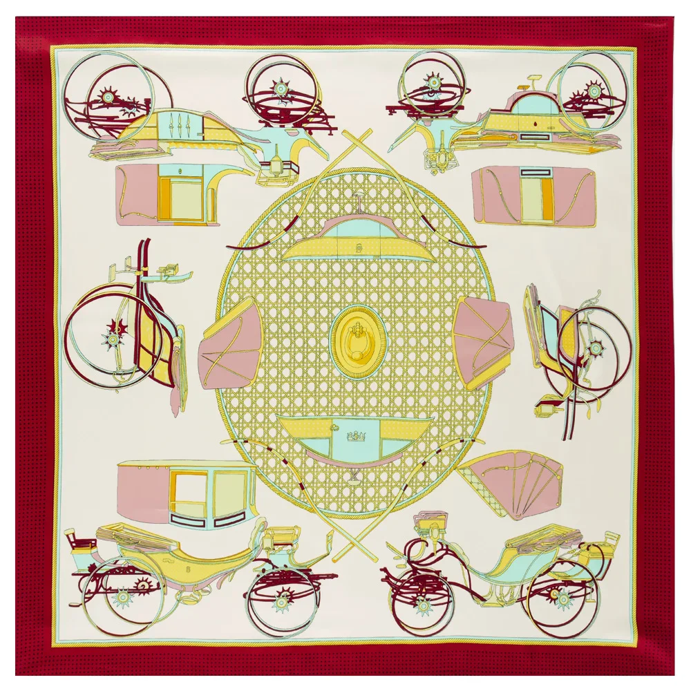 2021 оптовая продажа шарф с принтом лошади автомобиля для женщин роскошный