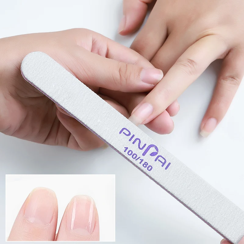 Набор пилок для маникюра и педикюра PinPai 100/180 зерен | Красота здоровье