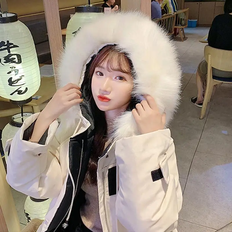 

Women's Winter Down Jacket 2021 New Korean Loose Cotton Clothing Female Parkas Oversize Coat Large Size Quilted Women Coat Warm