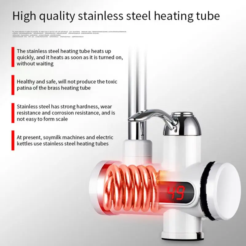 Смеситель для раковины без резервуара мгновенный Электрический водонагреватель