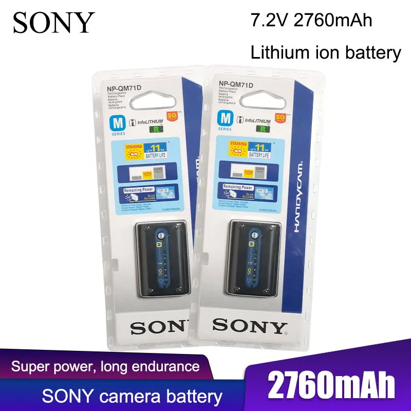 

Аккумулятор для Фотоаппарата Sony, 2760 мАч