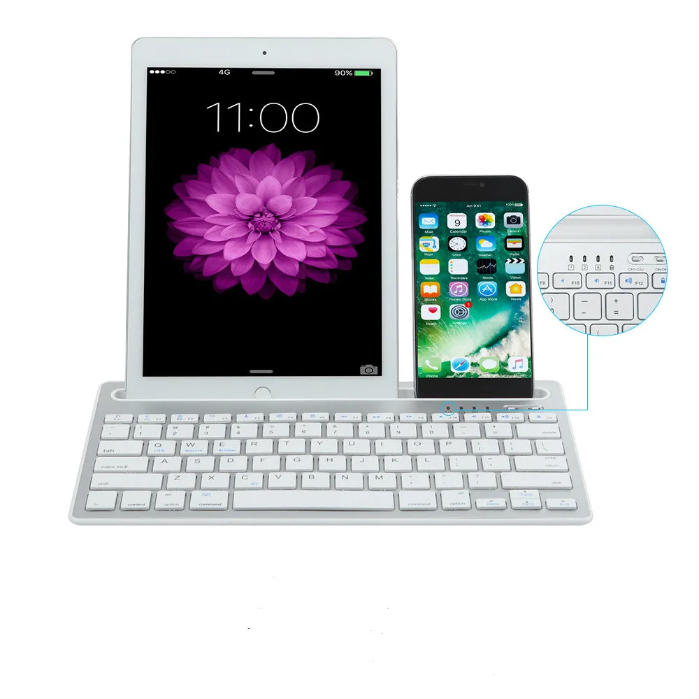 Беспроводная мини клавиатура для iPad 2 3 4 Air 1 Новинка 2017 2018 Pro 9 7 Mini 5 портативная