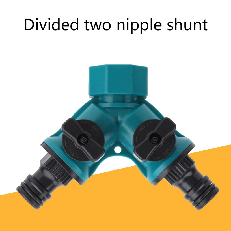 

Irrigation YShape Tap Connector Garden Hose Adapter Splitter Quick Coupling Drip
